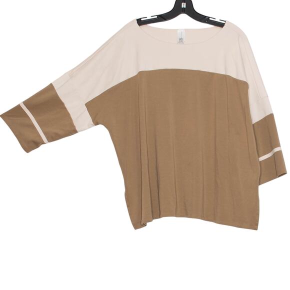 Marla Wynne Top Oversize Minimalist Scandi Nordic Cottage Quiet Luxury Brown 2X - Picture 8 of 8